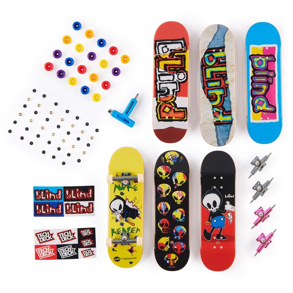 Skate de Dedo Tech Deck Pack com 6 Sortido -Sunny