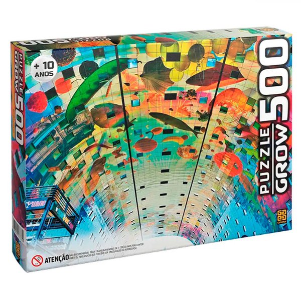 Porta Quebra Cabeça Puzzle De Até 3000 Peças - Grow 3604