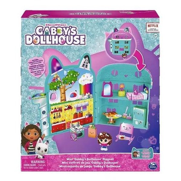 Dollhouse Toy Set Para Quarto, Pretend Game, Brinquedos Portáteis, Ônibus,  Padaria, Loja, Duplex, Contém 61 Acessórios, Pequenos Animais, 1:12, Quarto