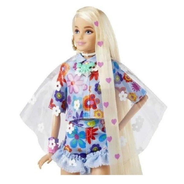 Boneca Barbie Fashionista com Estojo - Loira com Mecha Rosa