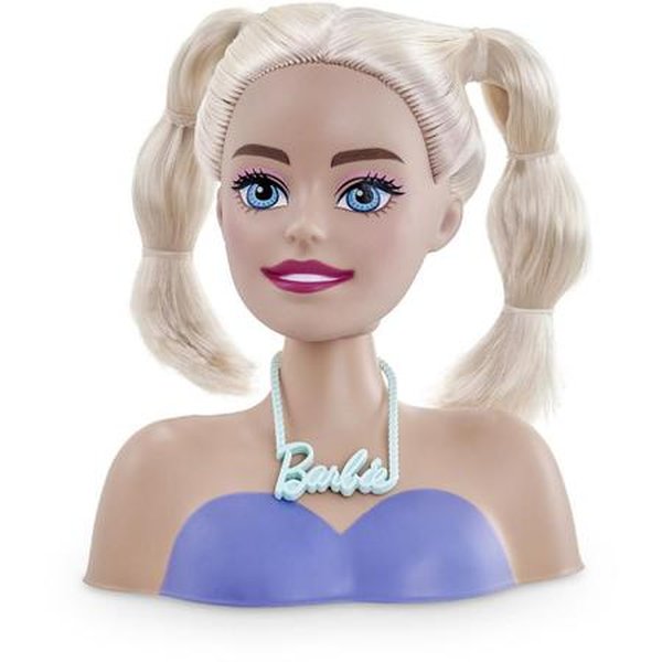 Barbie Boneca Busto Make Hair Fala 12 Frases Com Acessórios