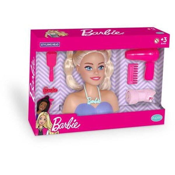 Barbie Busto Maquiagem Head Brush com Acessorios - Mattel - Pupee