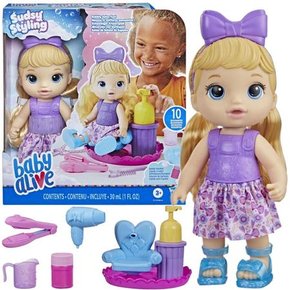 Maquiagem infantil Playset Estilo Cabeça Boneca Penteado Jogo de Beleza com  Secador de cabelo Presente de Aniversário para Meninas