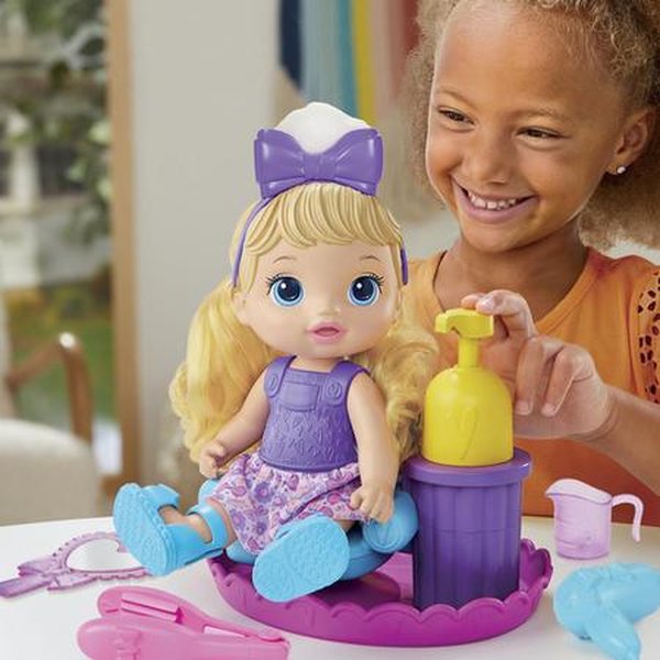 Maquiagem infantil Playset Estilo Cabeça Boneca Penteado Jogo de Beleza com  Secador de cabelo Presente de Aniversário para Meninas