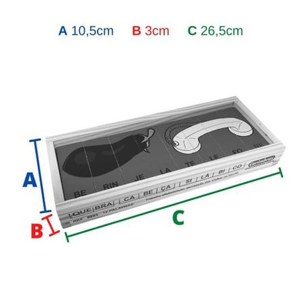 Quebra-cabeça silábico brinquedos - PiliPili Loja Online de