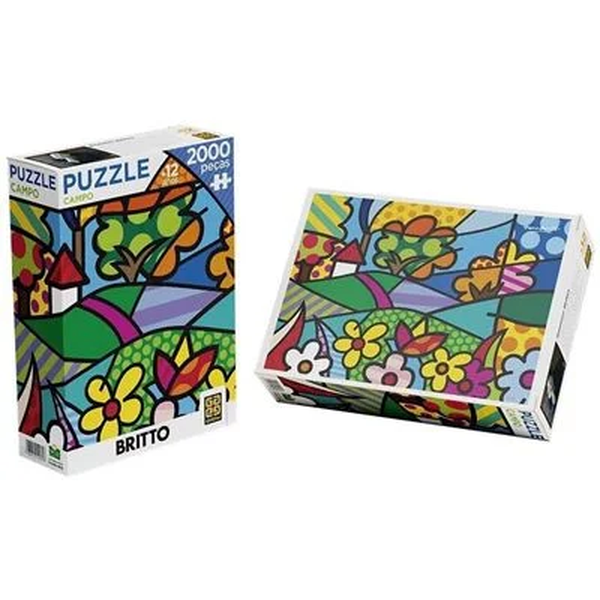 Quebra cabeça Romero Britto Campo 2000 peças