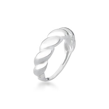anel minimalista croissant prata 925 glamour pratas
