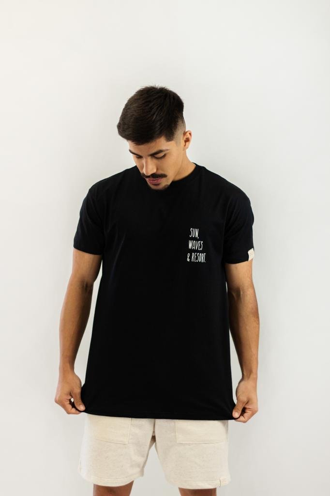 camiseta moda sustentavel preta unissex gnine 17