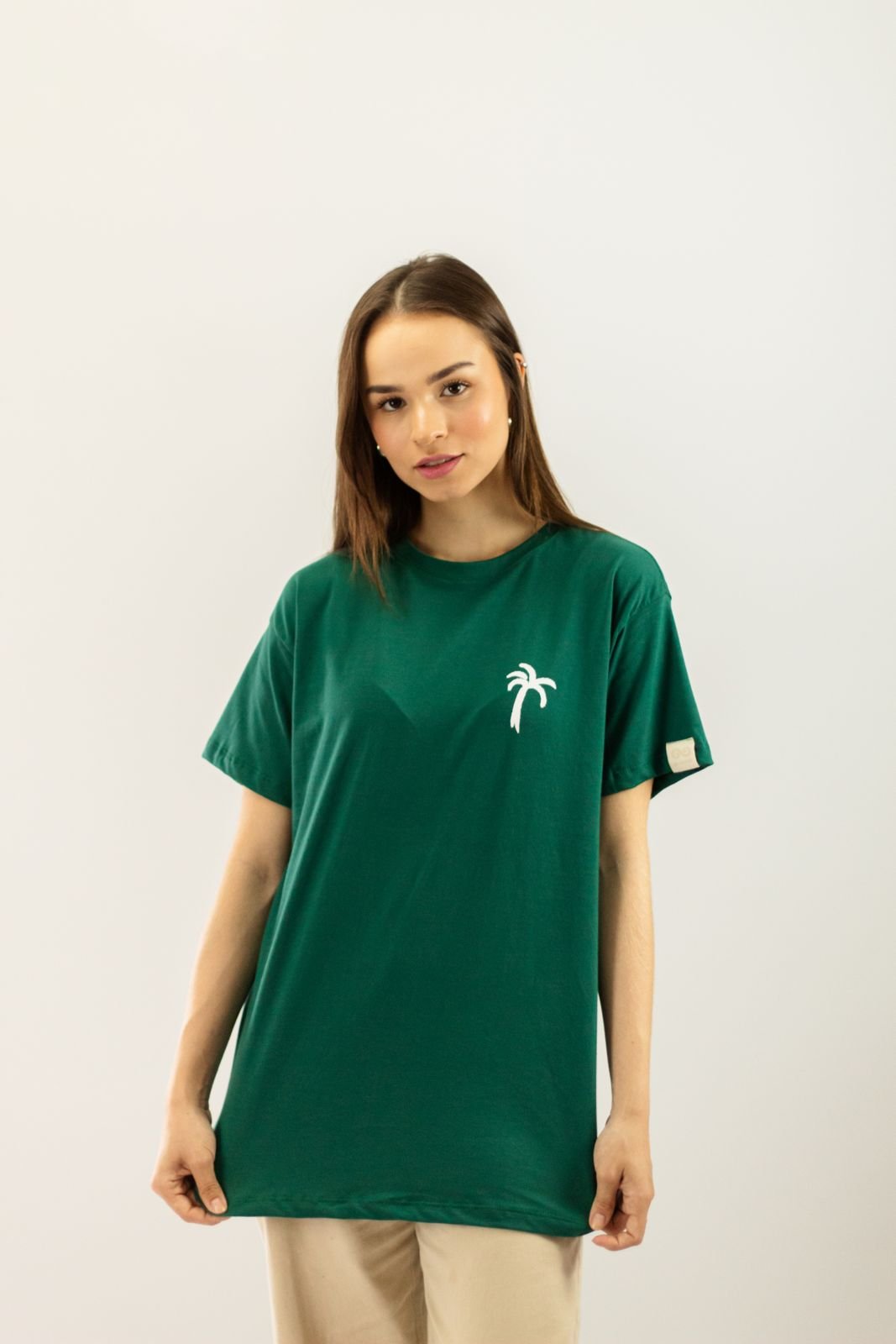 camiseta moda sustentavel verde unissex gnine 5