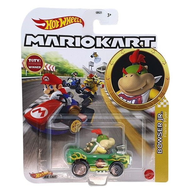 Hot Wheels Mario Kart Bowser Jr Flame Flyer Hdb27 9596