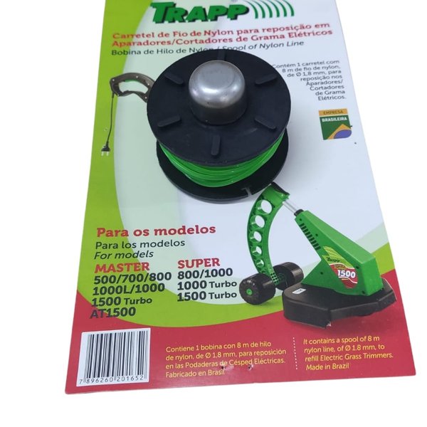 Carretel De Fio De Nylon Master Para Aparador 500 A 1800 Turbo Trapp -  Sampa Ferramentas