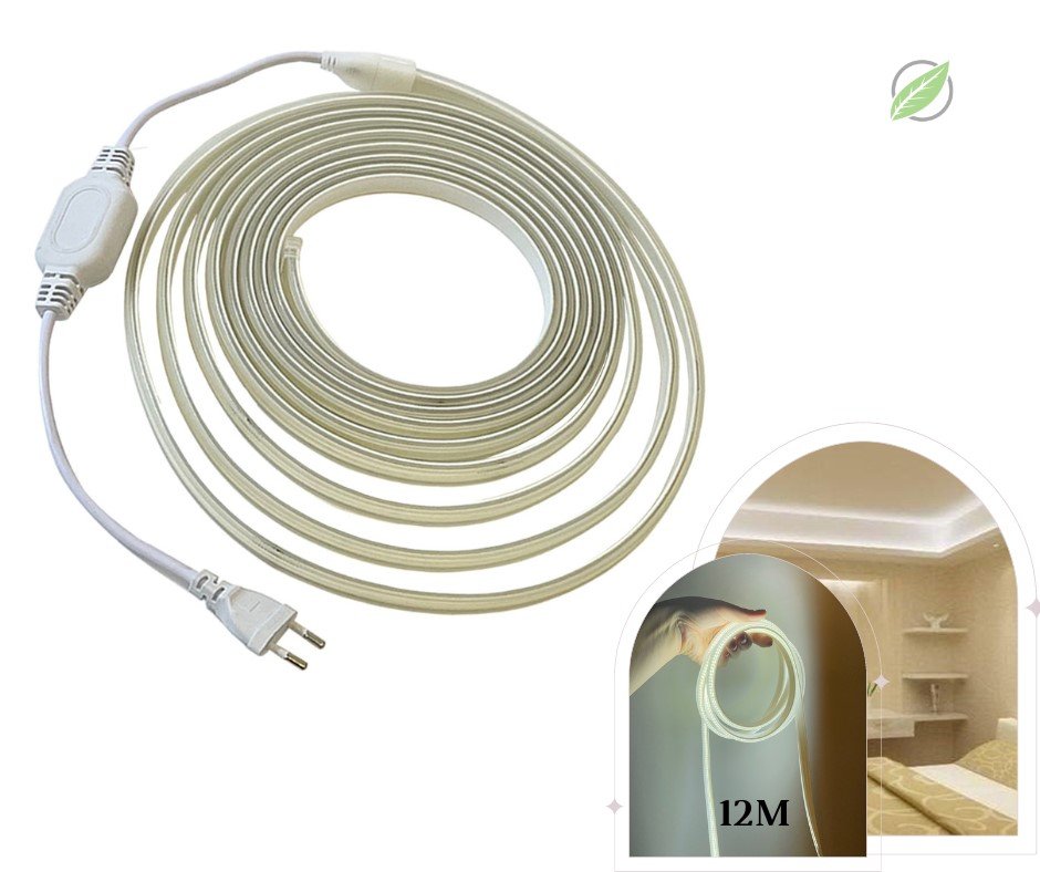 fita mangueira cob branco frio 12m