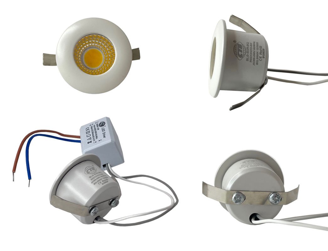 Mini Spot Led 3W Cob Redondo Branco Frio 6000k - Sua Loja de LED