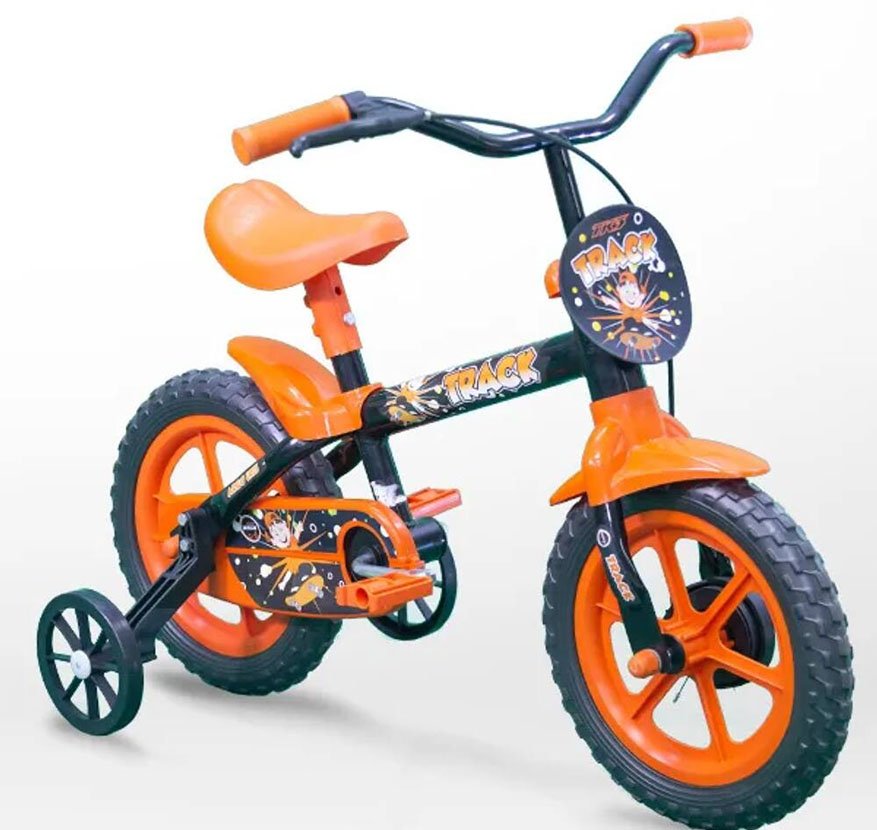 4 bicicleta infantil aro 12 laranja
