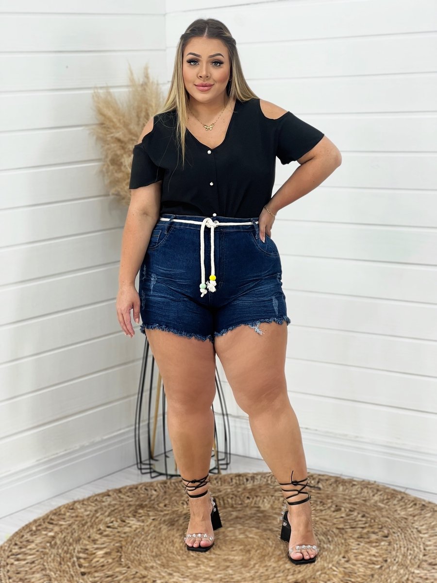 Shorts jeans cheap plus size feminino