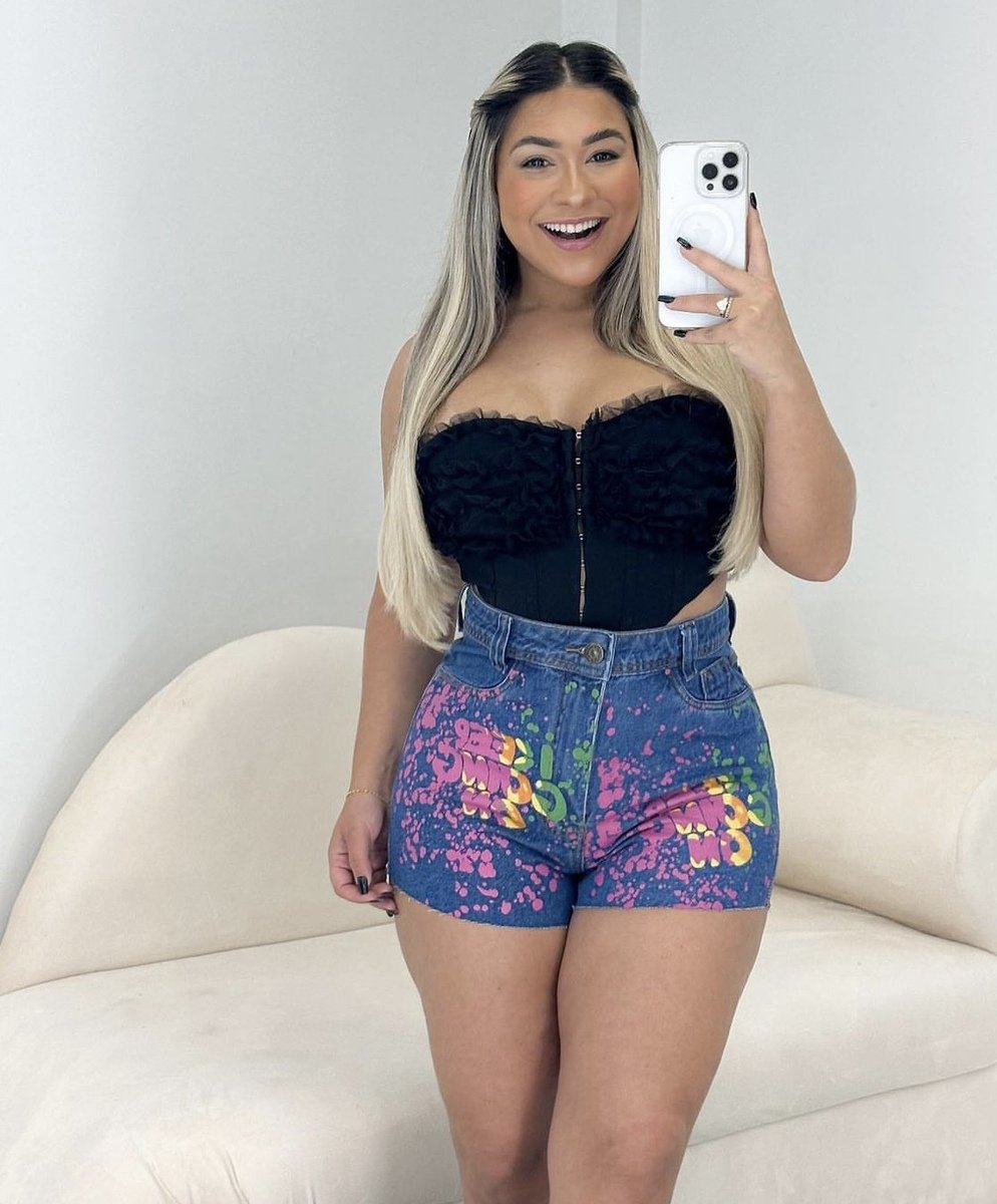Short jeans colorido deals