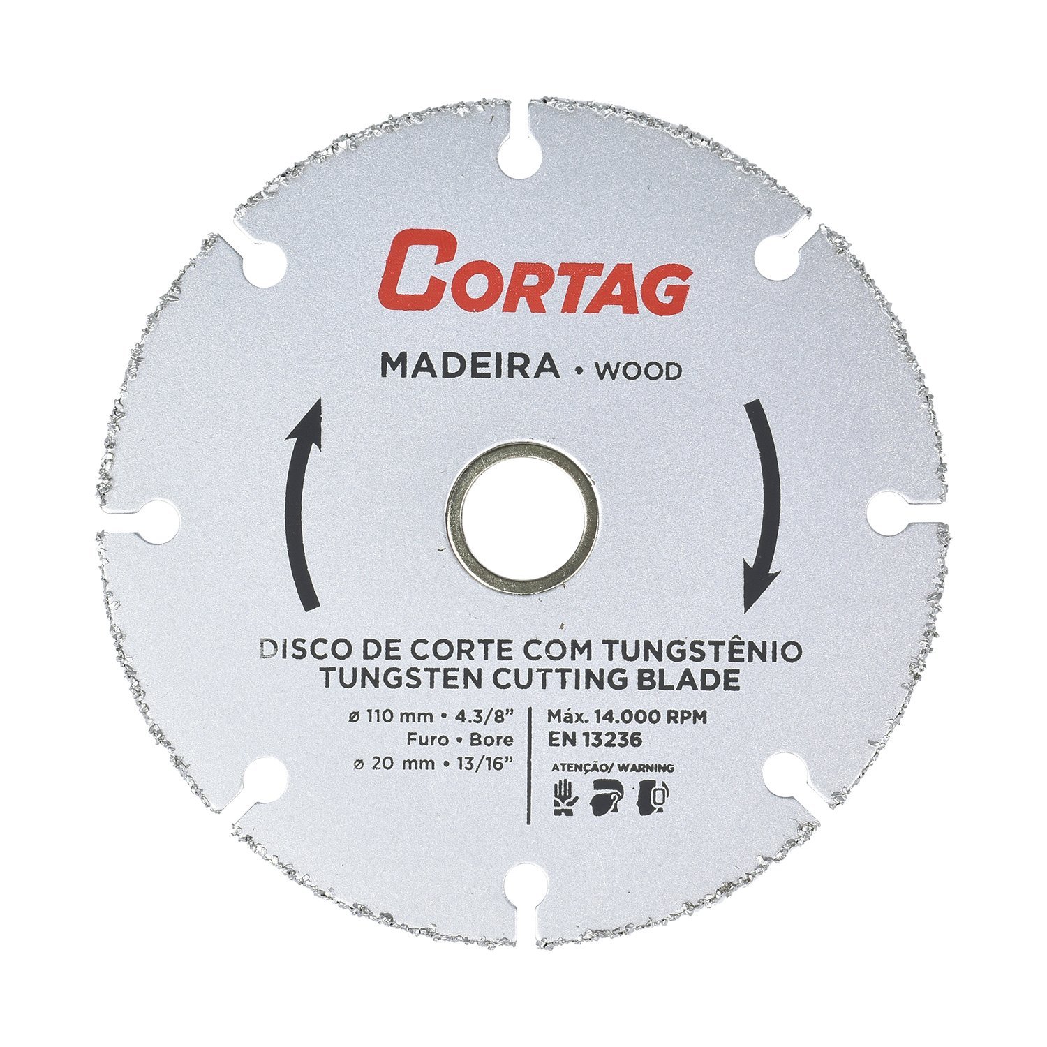 Disco De Corte Madeira Tungstênio 110mm Cortag!Entrega Rápida!