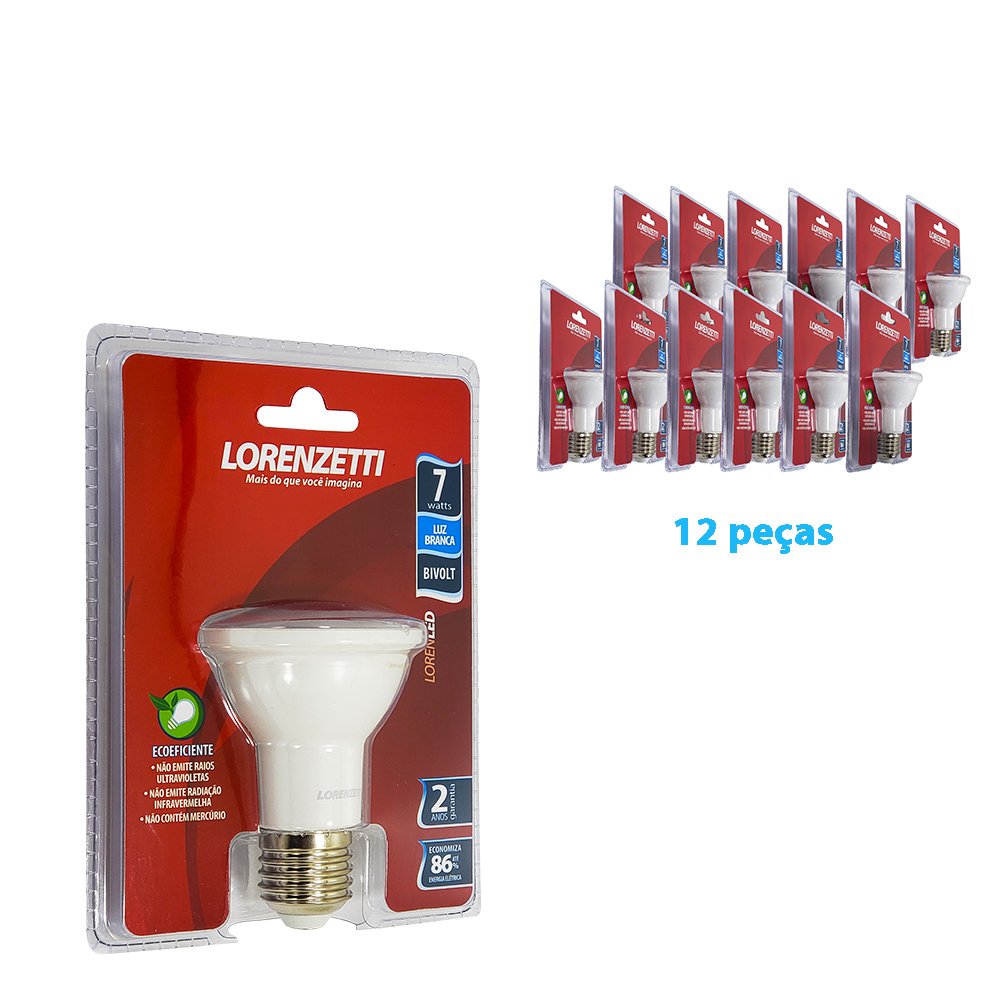 Kit Com L Mpadas Led Par W K Fria Branca Lorenzetti