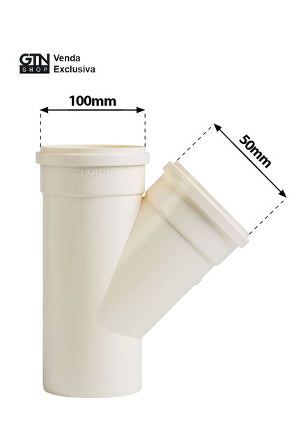 Junção Esgoto DN100mm x 50mm 10 Peças Krona