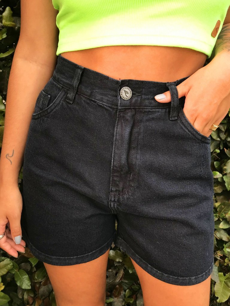 Shorts best sale jeans preto