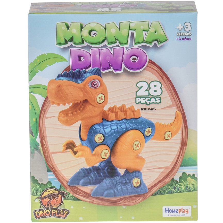 Brinquedo Monta Dino T-Rex 28 Peças Dino Play - HomePlay em Promoção na  Americanas