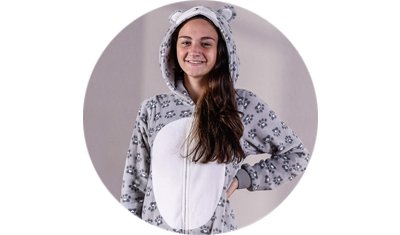 pijama macacao plush adulto feminino urso