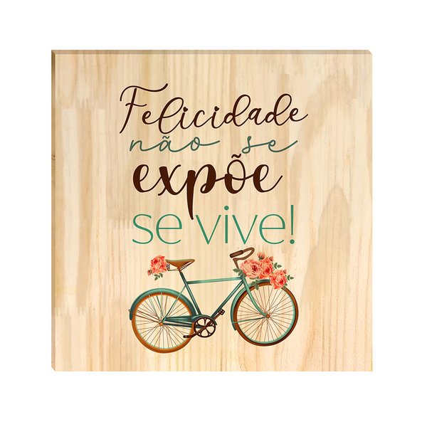 Quadro Decorativo Pinus Frases Felicidade Floral Sala Quarto Colorido Quadro Decorativo Pinus Frases Felicidade Floral Sala Quarto Colorido