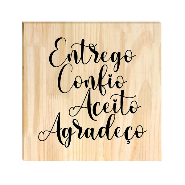 Quadro Decorativo Frases Religioso Entrego Confio Gratidão Quadro Decorativo Frases Religioso Entrego Confio Gratidão
