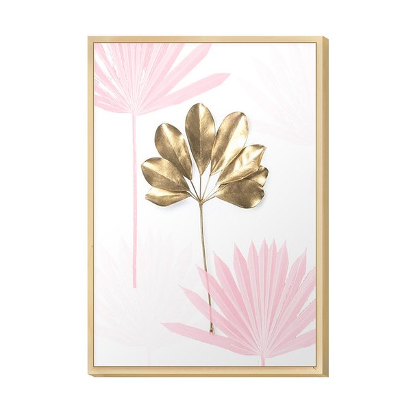 Quadro Moderno Decorativo para Escritório Flor Rose Gold Quadro Moderno Decorativo para Escritório Flor Rose Gold
