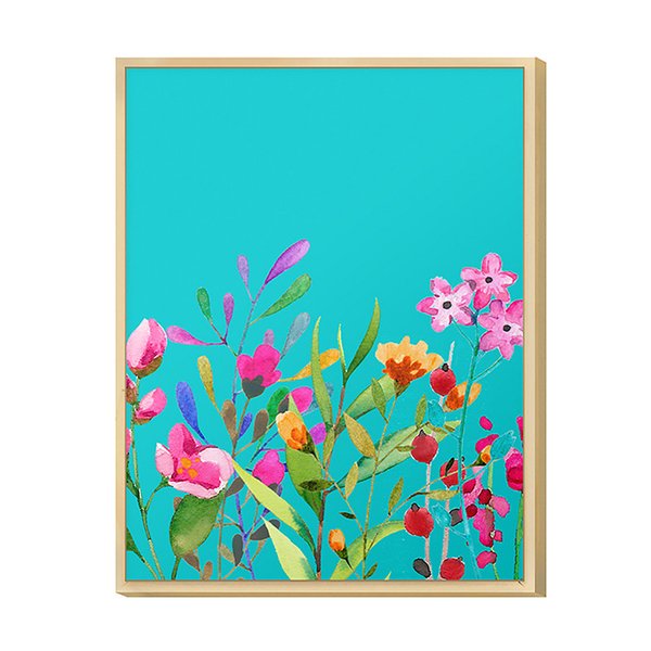 Quadro Decorativo para Sala de Jantar Flores Jardim Natureza Colorido Quadro Decorativo para Sala de Jantar Flores Jardim Natureza Colorido