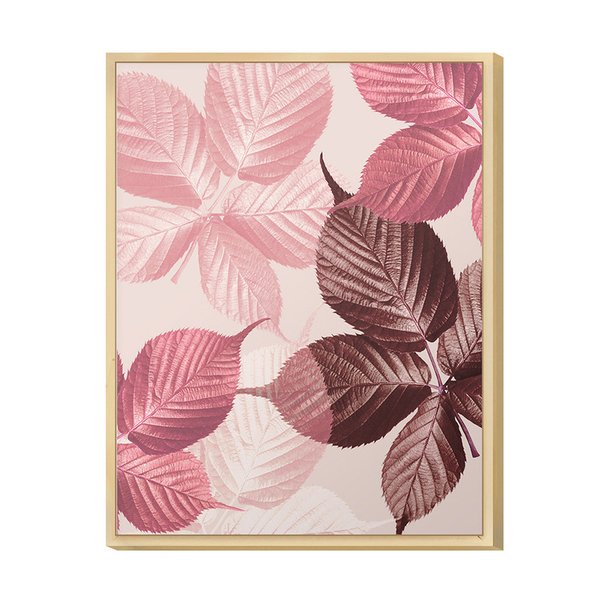 Quadro para Decoração de Parede do Quarto Folhagens Rose Quadro para Decoração de Parede do Quarto Folhagens Rose
