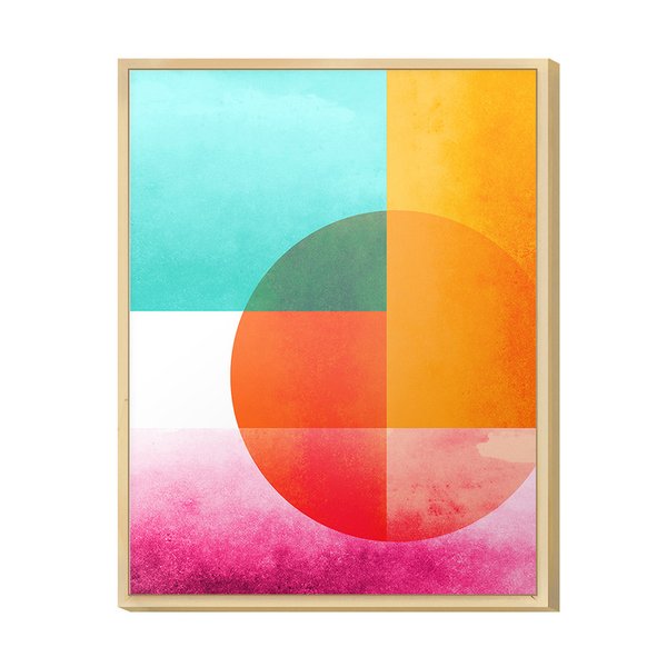 Quadro Decorativo Colorido Geométrico para Corredor Quadro Decorativo Colorido Geométrico para Corredor