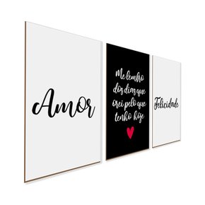 Kit 3 Quadros Gratidão Com Frases Bonitas 30x40 em Promoção na Americanas