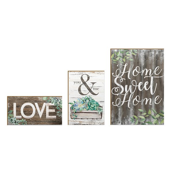 Kit 3 Placas Decorativas Família Suculentas Botânico Madeira Home Frase Love Plantas Folhas Kit 3 Placas Decorativas Família Suculentas Botânico Madeira Home Frase Love Plantas Folhas