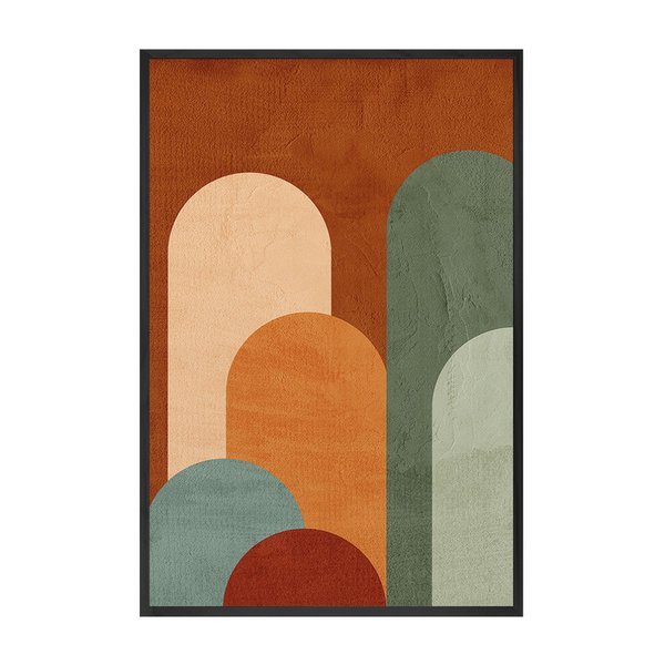 Quadro Decorativo Grande Geométrico Boho Abstrato Quadro Decorativo Grande Geométrico Boho Abstrato