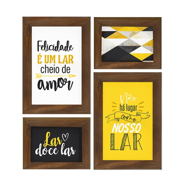 Conjunto 4 Quadros Geométrico Frase Família Kit Quadro para Sala Amor Conjunto 4 Quadros Geométrico Frase Família Kit Quadro para Sala Amor