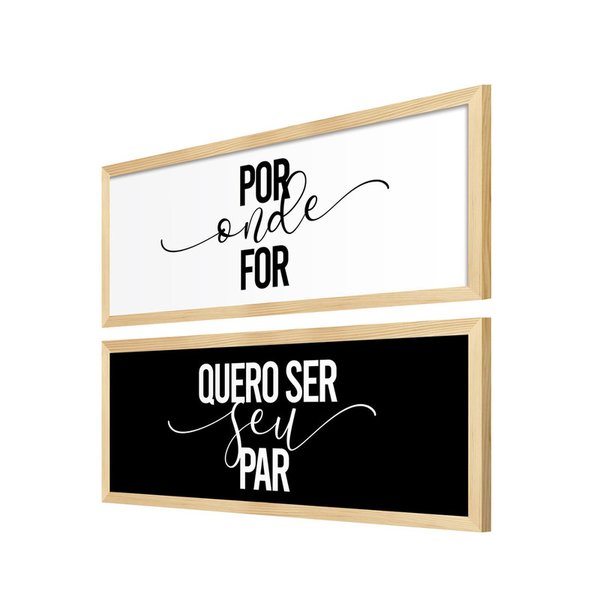 Dupla de Quadros com Moldura Quarto Casal Amor Decoração Dupla de Quadros com Moldura Quarto Casal Amor Decoração
