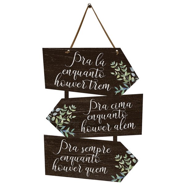 Placa Indicativa Decoração Frases Folhagens Sala Placa Indicativa Decoração Frases Folhagens Sala
