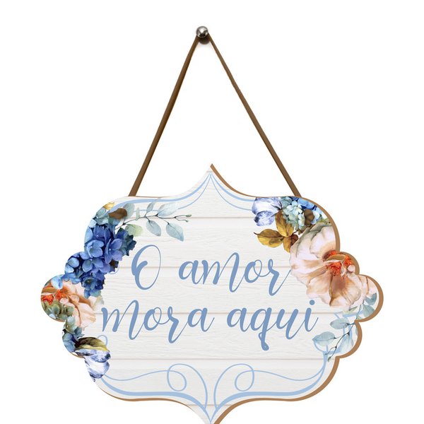 Placa de Porta Decoração Frases Amor Flores Sala Cozinha Placa de Porta Decoração Frases Amor Flores Sala Cozinha