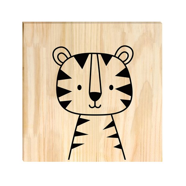 Quadro Decorativo Pinus Animais Infantil Quarto Crianças Bebê Quadro Decorativo Pinus Animais Infantil Quarto Crianças Bebê