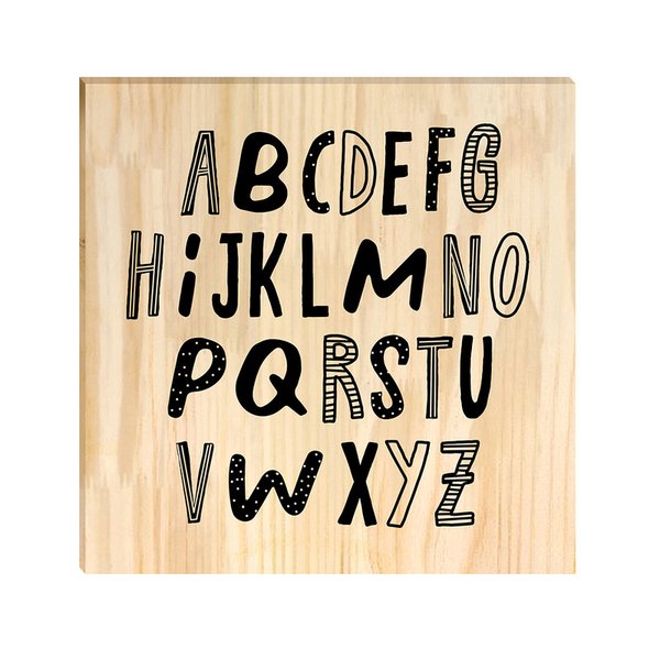 Quadro Decorativo Pinus Alfabeto Quarto Infantil Crianças Sala Quadro Decorativo Pinus Alfabeto Quarto Infantil Crianças Sala