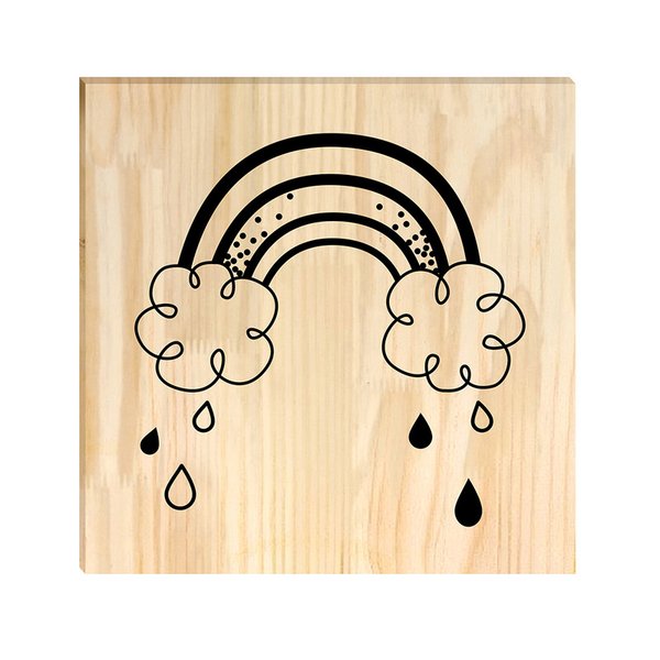 Quadro Decorativo Pinus Arco íris Quarto Infantil Crianças Desenho Quadro Decorativo Pinus Arco íris Quarto Infantil Crianças Desenho