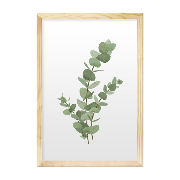 Quadros Grande Folhagens Ramos Verde Natureza com Moldura Quadros Grande Folhagens Ramos Verde Natureza com Moldura
