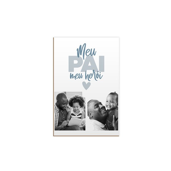 Quadro Personalizado Foto Dia dos Pais Frases Pai Herói Quadro Personalizado Foto Dia dos Pais Frases Pai Herói