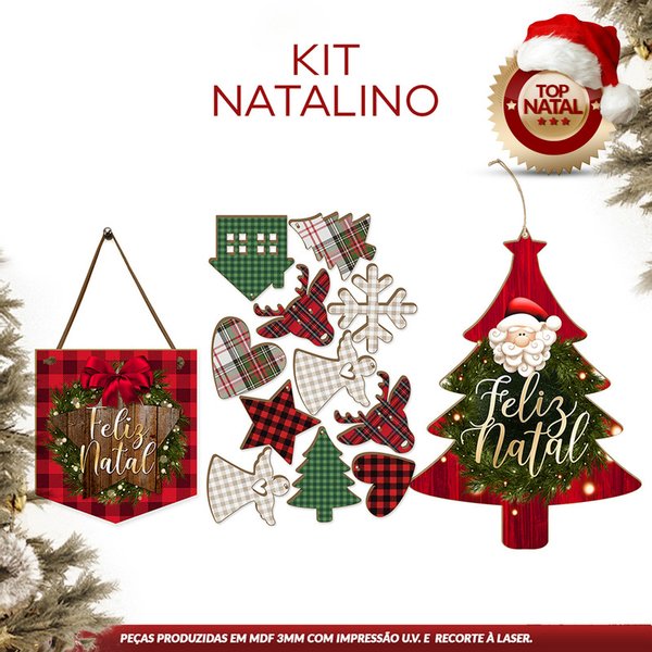 Kit: Árvore Natal Branca e Azul  Item de Decoração Natal Usado