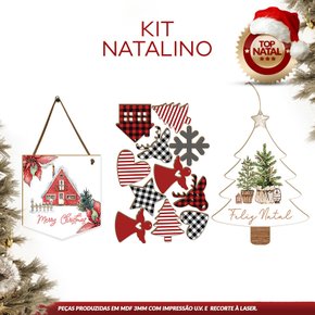 Trio De Placas Enfeite Natalino De Porta Ou Árvore De Natal Papai Noel Hou  Hou