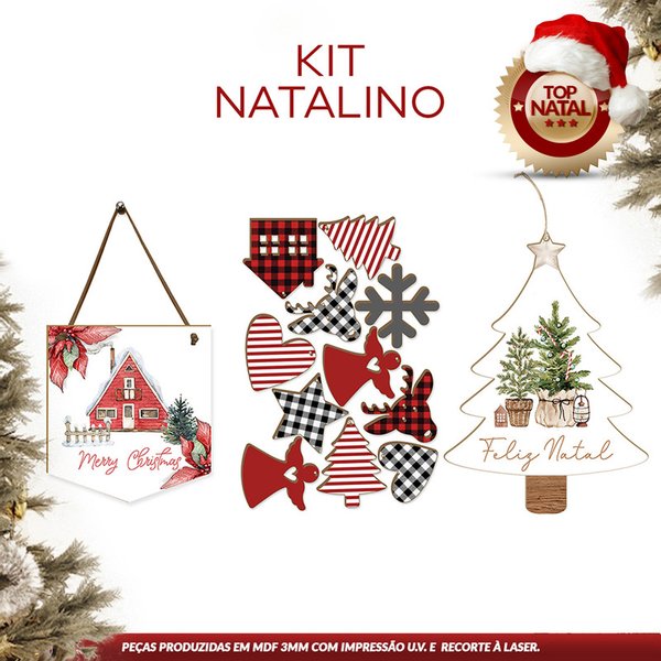 Kit: Árvore Natal Branca e Azul  Item de Decoração Natal Usado