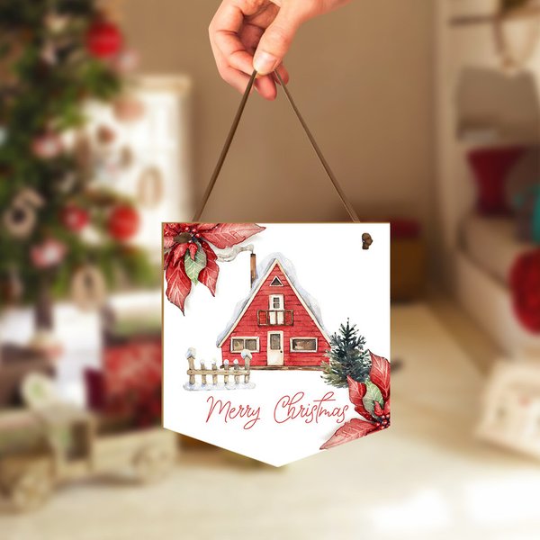 Trio De Placas Enfeite Natalino De Porta Ou Árvore De Natal Papai Noel Hou  Hou