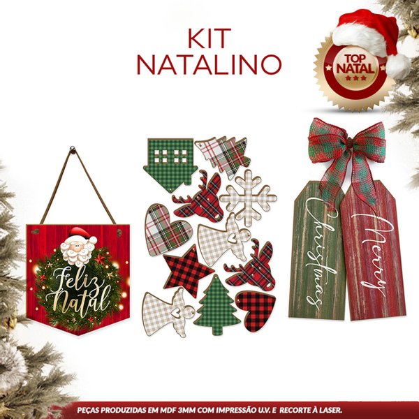 Kit: Árvore Natal Branca e Azul  Item de Decoração Natal Usado