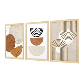 kit 3 quadros decorativos moderno minimalista
